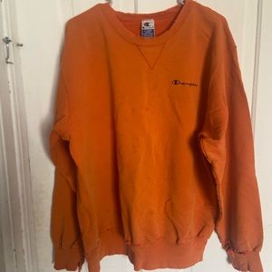 Retro distressed champion crew neck